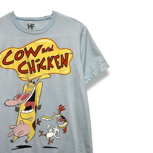 VINTAGE COW AND CHICKEN T-SHIRT - (S) - Picture 2 of 4